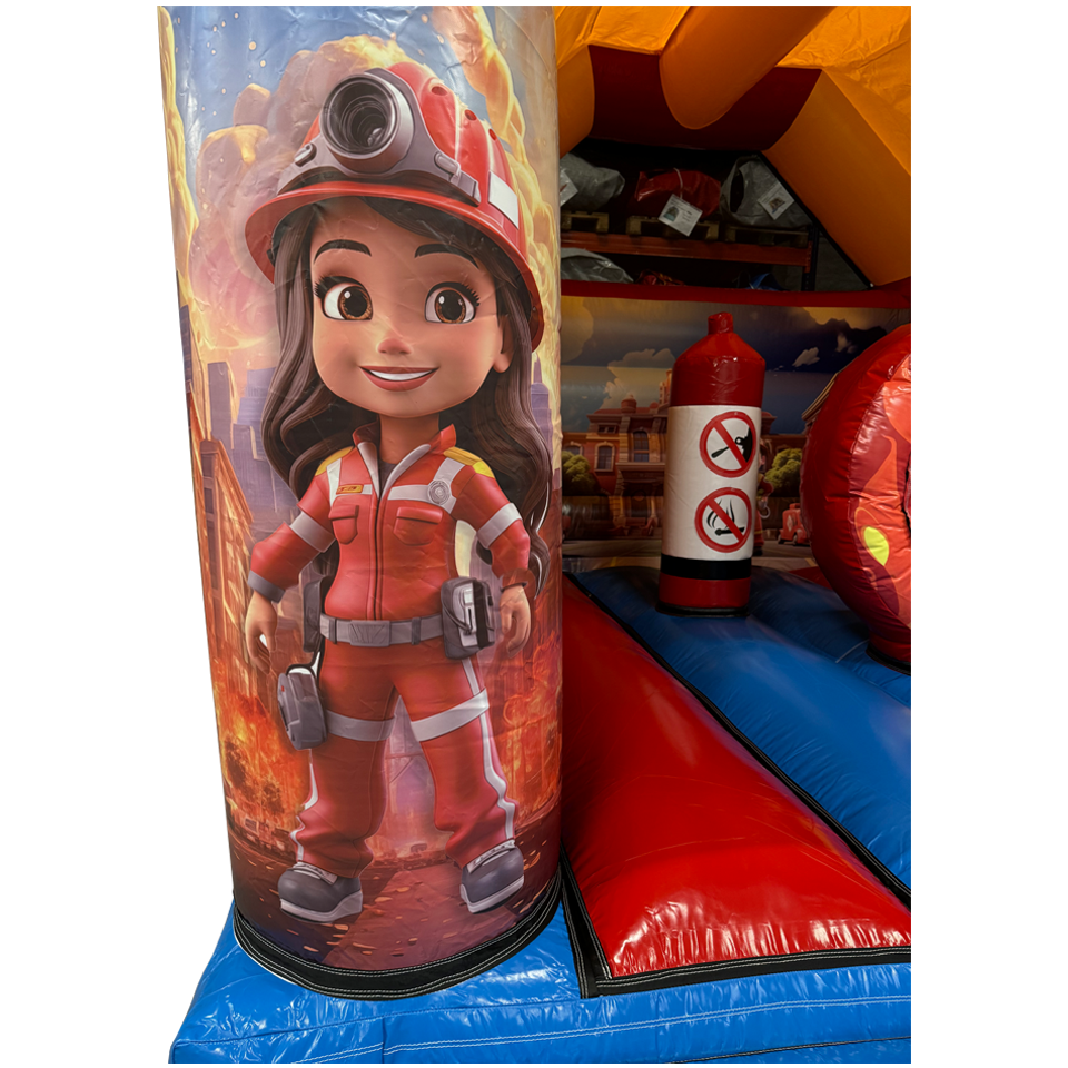 Aframe Midi Fire Truck with Obstacles