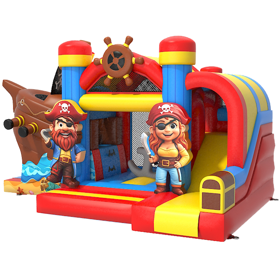 Bouncy Castle with 2 Slides 3D Farm