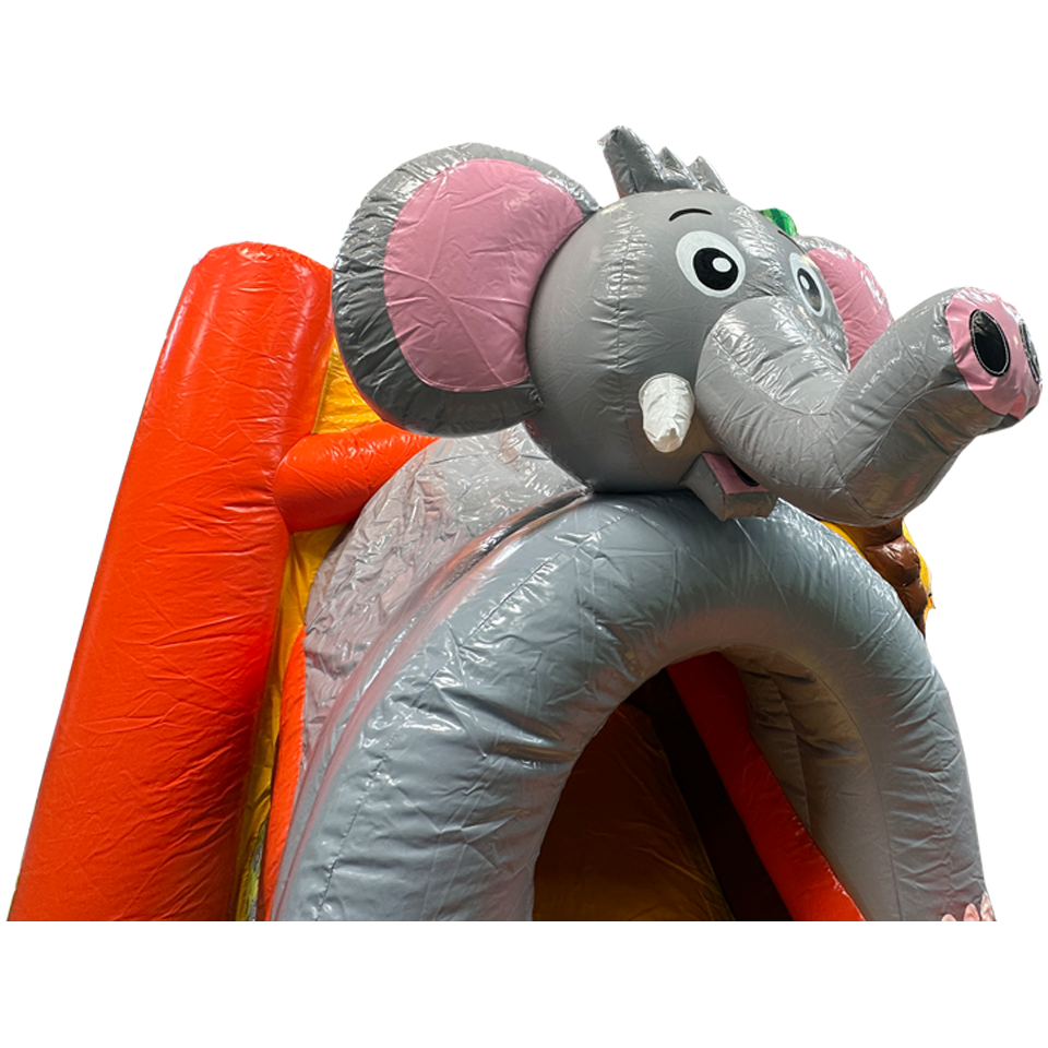 Bouncy Castle with 2 Slides 3D Safari