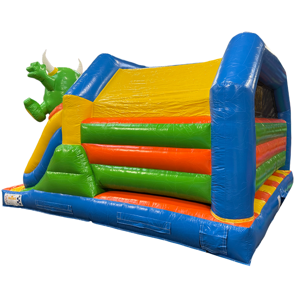 Combo Midi 2 Slides Cookie Monster Bouncy Castle without Small Pools