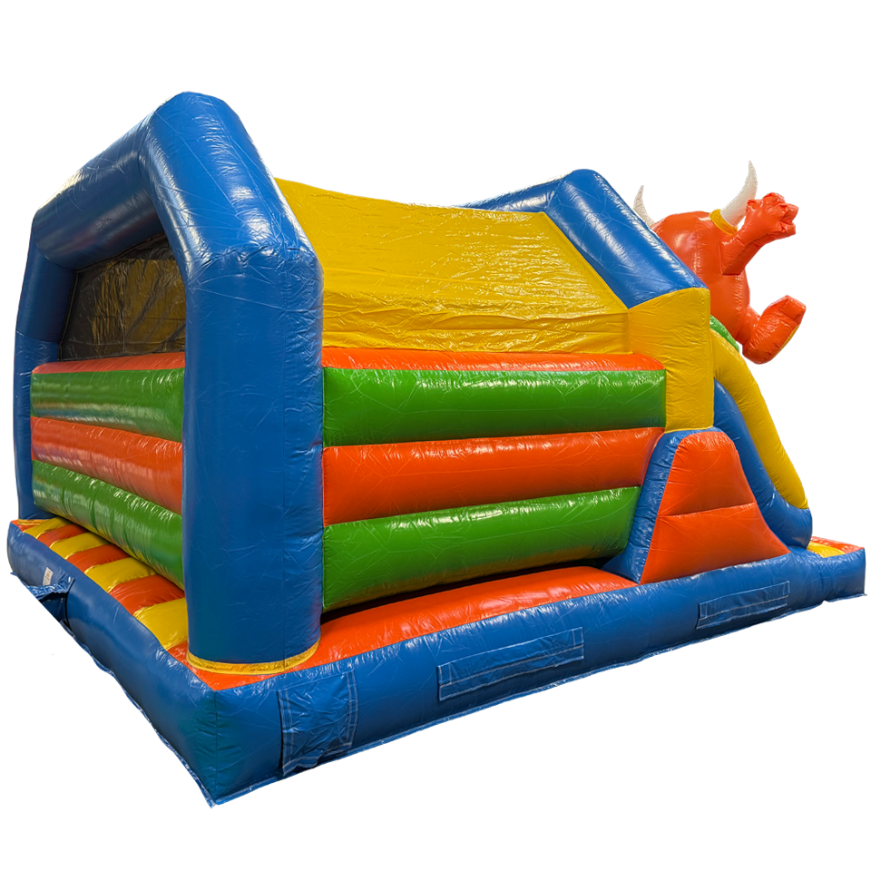 Combo Midi 2 Slides Cookie Monster Bouncy Castle without Small Pools