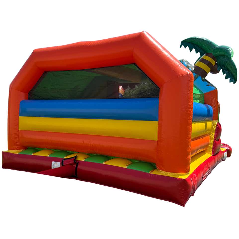Combo Midi 2 Slides Parrot Inflatable
