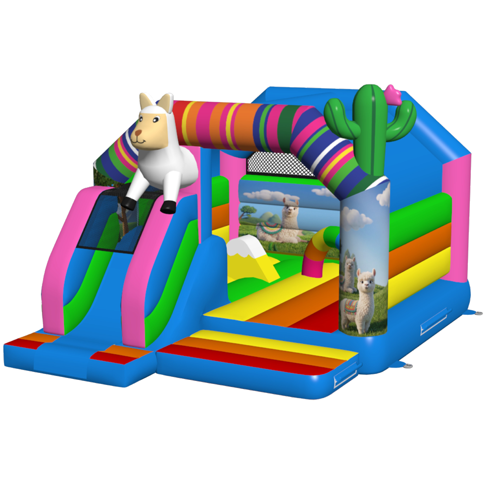 Combo Midi 3D Level Up Bouncy Castle with Obstacle