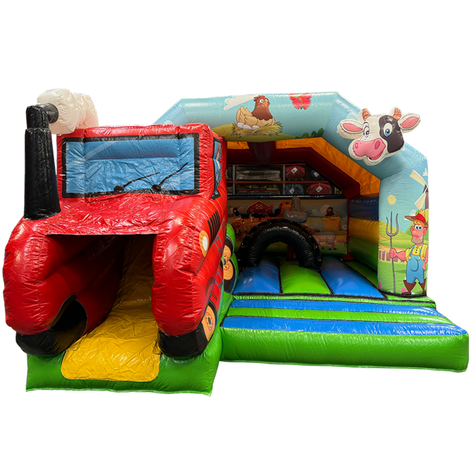 Combo Midi 3D Farm Bouncy Castle