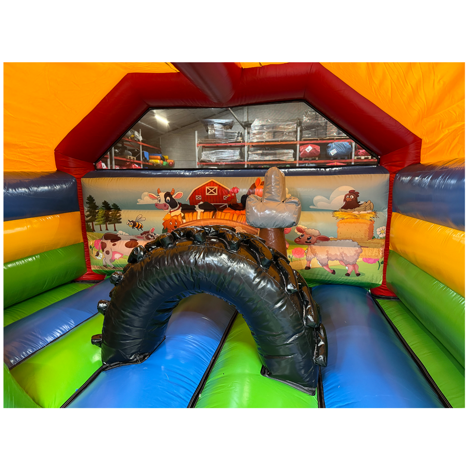 Combo Midi 3D Farm Bouncy Castle