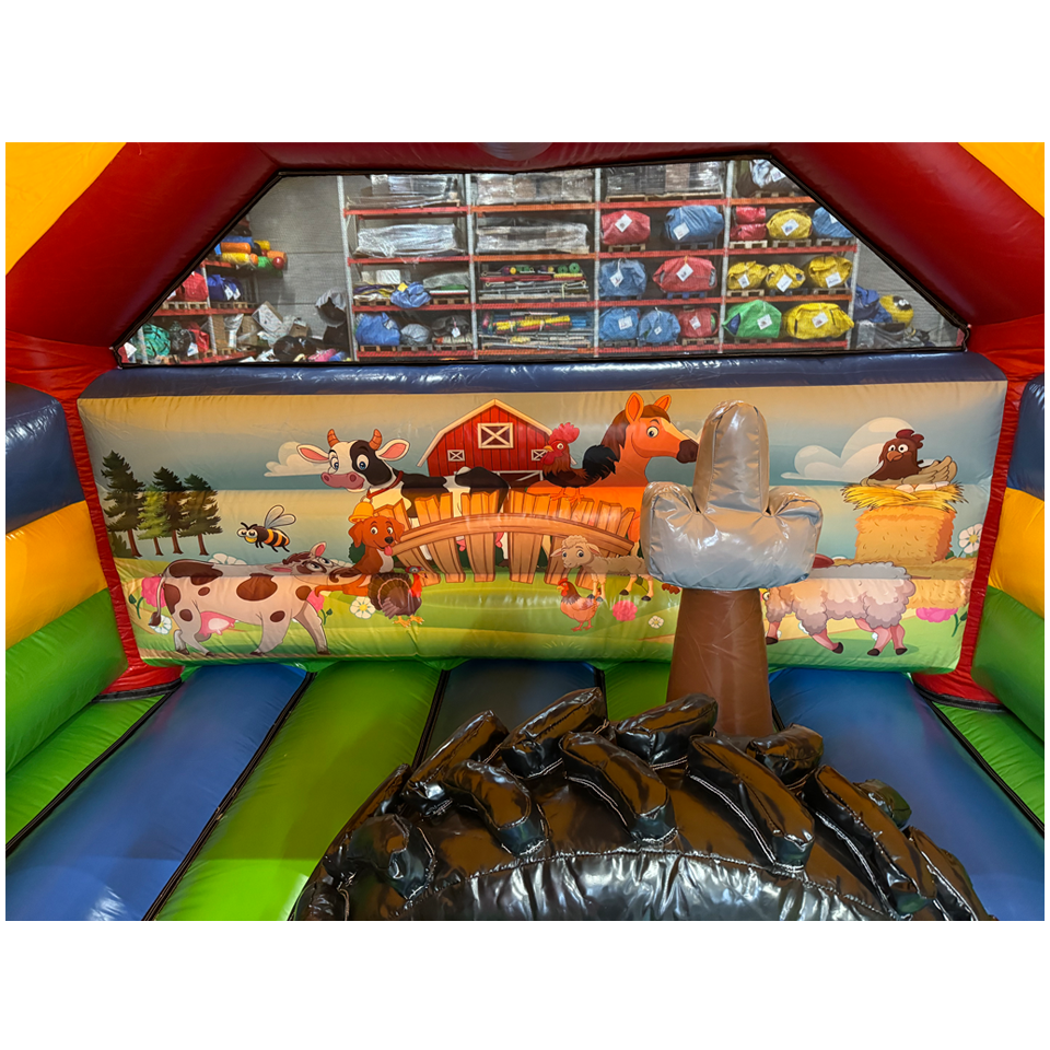 Combo Midi 3D Farm Bouncy Castle