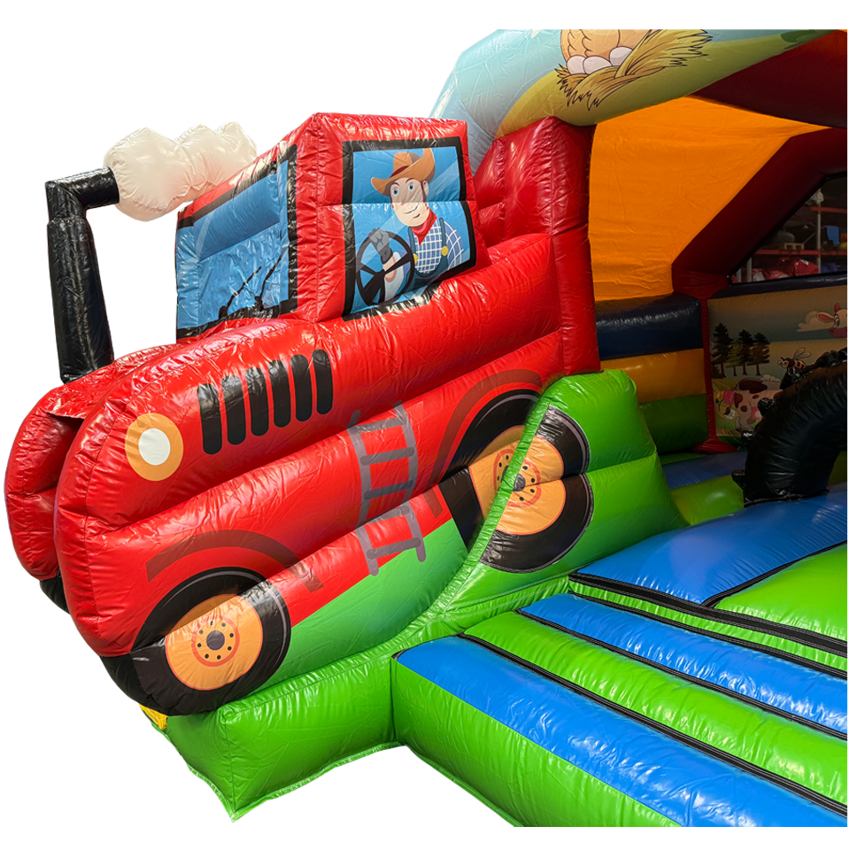 Combo Midi 3D Farm Bouncy Castle