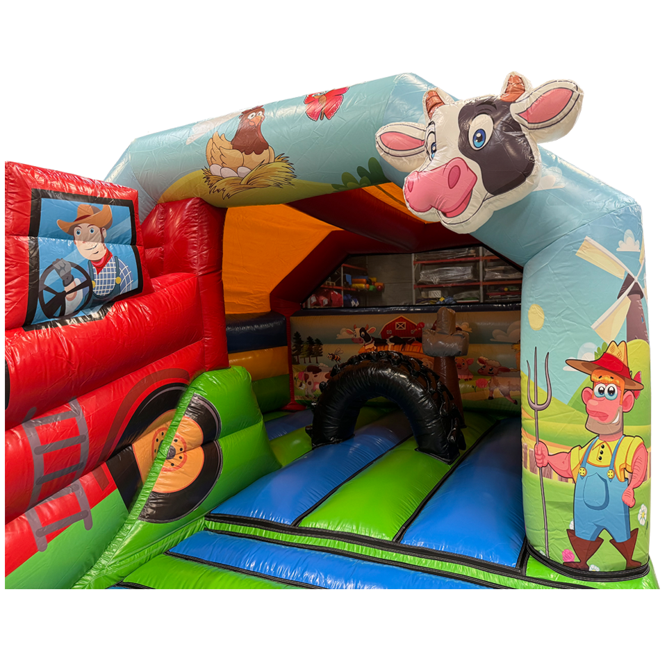 Combo Midi 3D Farm Bouncy Castle