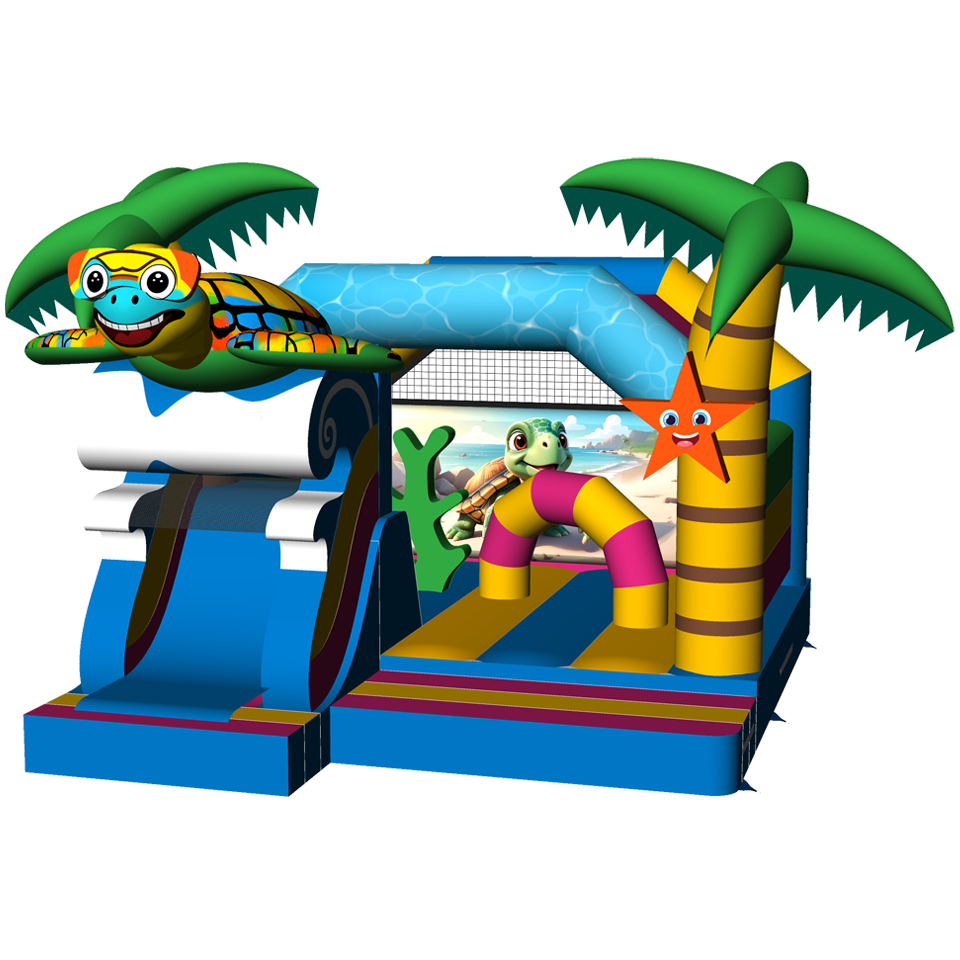 Combo Midi 3D Level Up Bouncy Castle with Obstacle