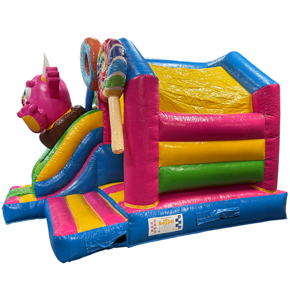 Combo Mini 3D Cookie Monster Bouncy Castle