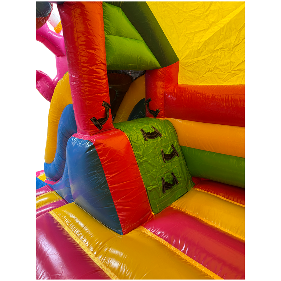 Combo Mini 3D Cookie Monster Bouncy Castle