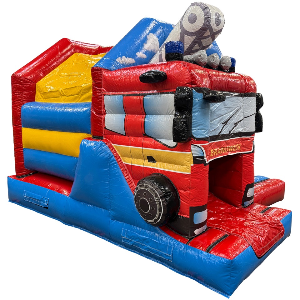 Combo Mini 3D Fire Truck Bouncy Castle