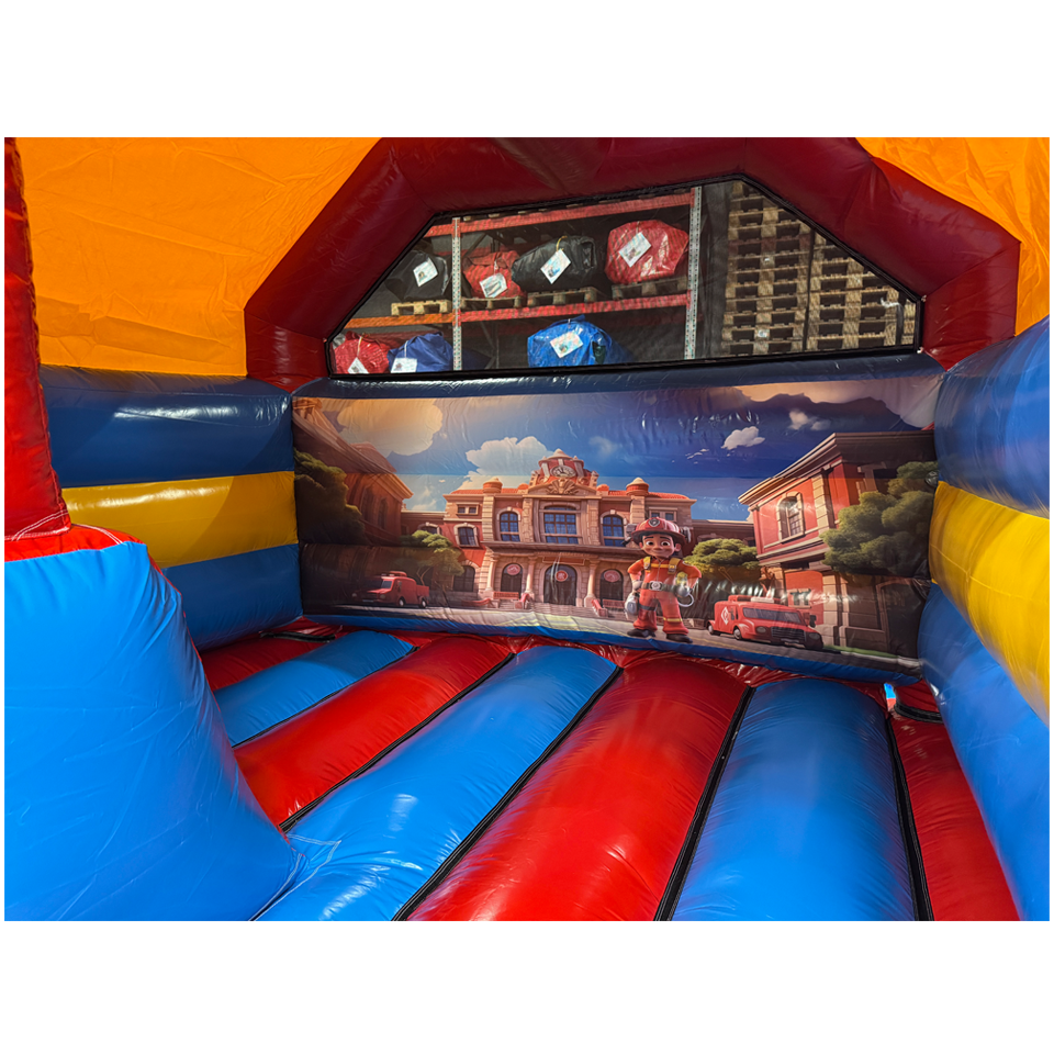 Combo Mini 3D Fire Truck Bouncy Castle