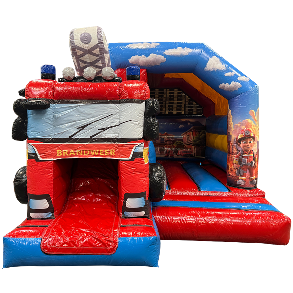 Combo Mini 3D Fire Truck Bouncy Castle
