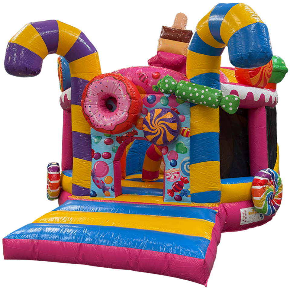 Twist N Slide Candy Bouncy Castle