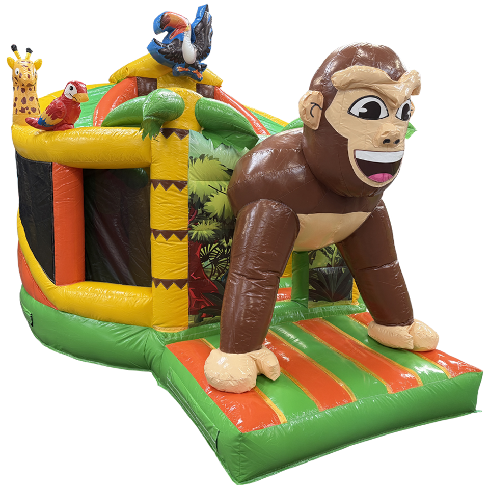 Twist N Slide Gorilla Bouncy Castle