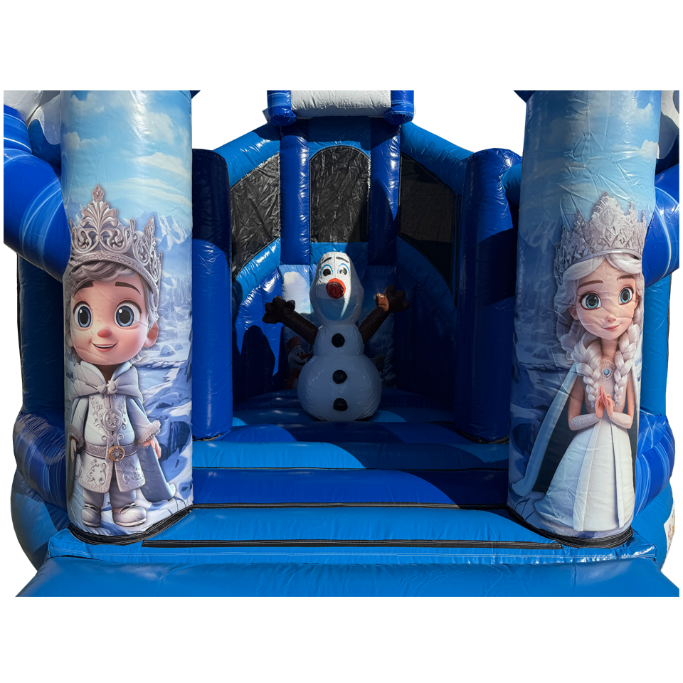 Twist N Slide Snow Princess Bouncy castle