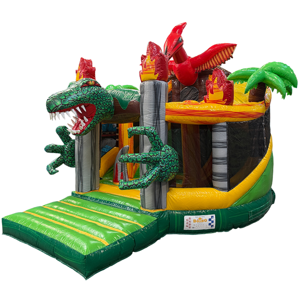 Twist N Slide T-Rex Bouncy Castle